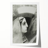 Gothic Woman’s Profile – Dark and Mysterious Gothic Wall Art Canvas Print