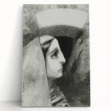 Gothic Woman’s Profile – Dark and Mysterious Gothic Wall Art Canvas Print