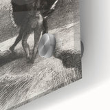 Gothic Wall Art | Winged Figures in Darkness | Gothic Decor Canvas Print