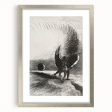 Gothic Wall Art | Winged Figures in Darkness | Gothic Decor Canvas Print