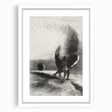 Gothic Wall Art | Winged Figures in Darkness | Gothic Decor Canvas Print