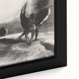 Gothic Wall Art | Winged Figures in Darkness | Gothic Decor Canvas Print