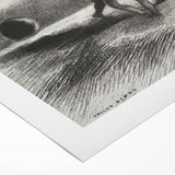 Gothic Wall Art | Winged Figures in Darkness | Gothic Decor Canvas Print