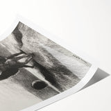 Gothic Wall Art | Winged Figures in Darkness | Gothic Decor Canvas Print