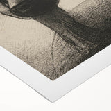 Dark Gothic Angel Canvas – Mystical Winged Figure Gothic Wall Art Decor