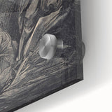 Dark Warrior Gothic Canvas – Epic Battle Scene Gothic Wall Art Decor