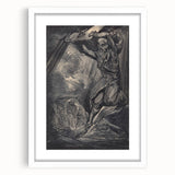 Dark Warrior Gothic Canvas – Epic Battle Scene Gothic Wall Art Decor