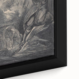 Dark Warrior Gothic Canvas – Epic Battle Scene Gothic Wall Art Decor