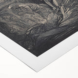 Dark Warrior Gothic Canvas – Epic Battle Scene Gothic Wall Art Decor