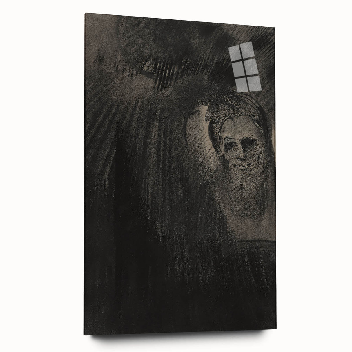 Gothic Shadowed Figure and Face Study - Dark Decor Style and Gothic Art