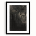 Gothic Shadowed Figure and Face Study - Dark Decor Style and Gothic Art