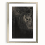 Gothic Shadowed Figure and Face Study - Dark Decor Style and Gothic Art
