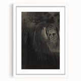 Gothic Shadowed Figure and Face Study - Dark Decor Style and Gothic Art