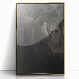 Gothic Shadowed Figure and Face Study - Dark Decor Style and Gothic Art