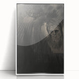 Gothic Shadowed Figure and Face Study - Dark Decor Style and Gothic Art