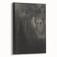 Gothic Shadowed Figure and Face Study - Dark Decor Style and Gothic Art