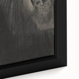 Gothic Shadowed Figure and Face Study - Dark Decor Style and Gothic Art