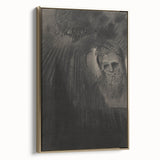 Gothic Shadowed Figure and Face Study - Dark Decor Style and Gothic Art