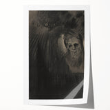 Gothic Shadowed Figure and Face Study - Dark Decor Style and Gothic Art