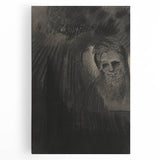 Gothic Shadowed Figure and Face Study - Dark Decor Style and Gothic Art