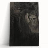 Gothic Shadowed Figure and Face Study - Dark Decor Style and Gothic Art