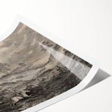 Gothic Wall Art - Vintage Hunting Scene on Dark Medieval Gothic Canvas