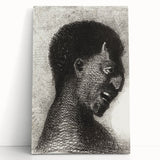 Grotesque Demon Gothic Canvas – Dark Abstract Gothic Wall Art Decor