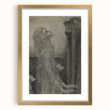 Gothic Ethereal Figures in Moonlight - Dark Decor Style and Gothic Art