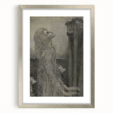 Gothic Ethereal Figures in Moonlight - Dark Decor Style and Gothic Art