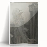 Gothic Ethereal Figures in Moonlight - Dark Decor Style and Gothic Art
