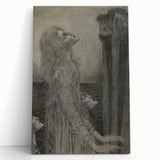 Gothic Ethereal Figures in Moonlight - Dark Decor Style and Gothic Art