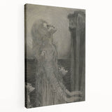 Gothic Ethereal Figures in Moonlight - Dark Decor Style and Gothic Art