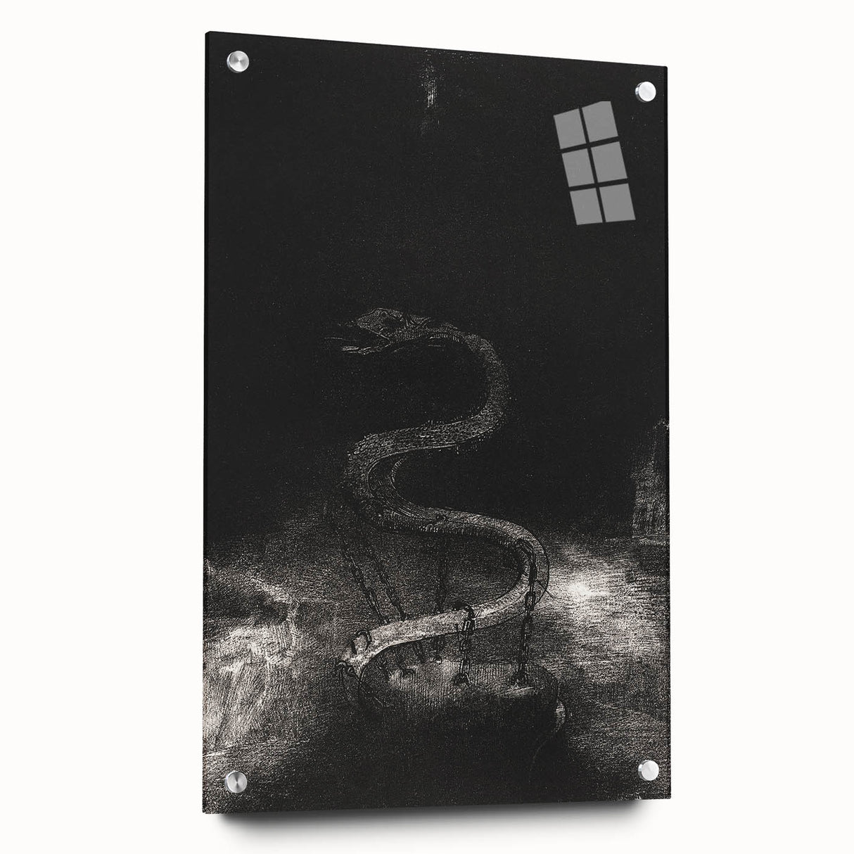 Gothic Wall Art - Dark Medieval Gothic Prints - Mysterious Serpent Design