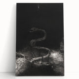 Gothic Wall Art - Dark Medieval Gothic Prints - Mysterious Serpent Design