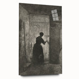 Gothic Wall Art - Vintage Gothic Prints - Woman in Shadows Design