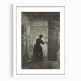 Gothic Wall Art - Vintage Gothic Prints - Woman in Shadows Design