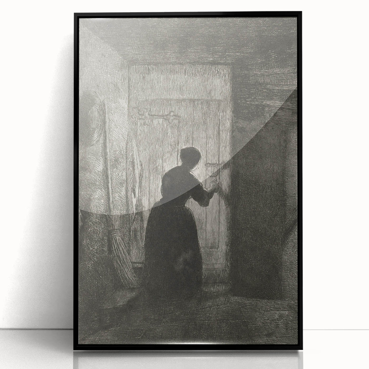Gothic Wall Art - Vintage Gothic Prints - Woman in Shadows Design