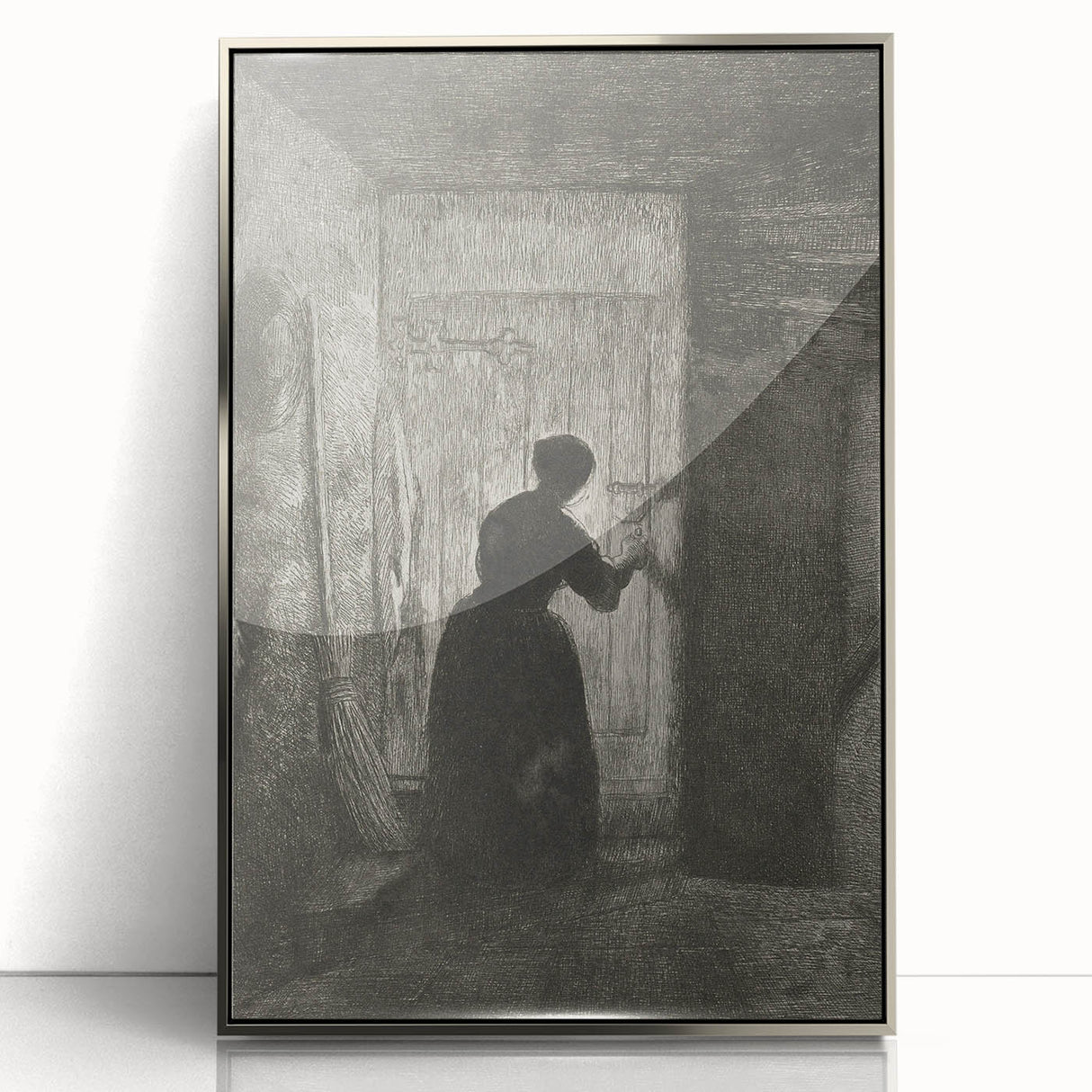 Gothic Wall Art - Vintage Gothic Prints - Woman in Shadows Design