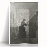Gothic Wall Art - Vintage Gothic Prints - Woman in Shadows Design