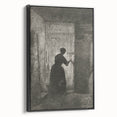 Gothic Wall Art - Vintage Gothic Prints - Woman in Shadows Design