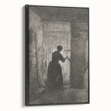 Gothic Wall Art - Vintage Gothic Prints - Woman in Shadows Design