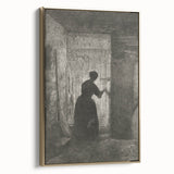 Gothic Wall Art - Vintage Gothic Prints - Woman in Shadows Design
