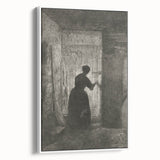 Gothic Wall Art - Vintage Gothic Prints - Woman in Shadows Design