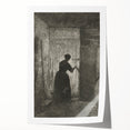 Gothic Wall Art - Vintage Gothic Prints - Woman in Shadows Design