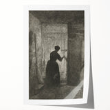 Gothic Wall Art - Vintage Gothic Prints - Woman in Shadows Design