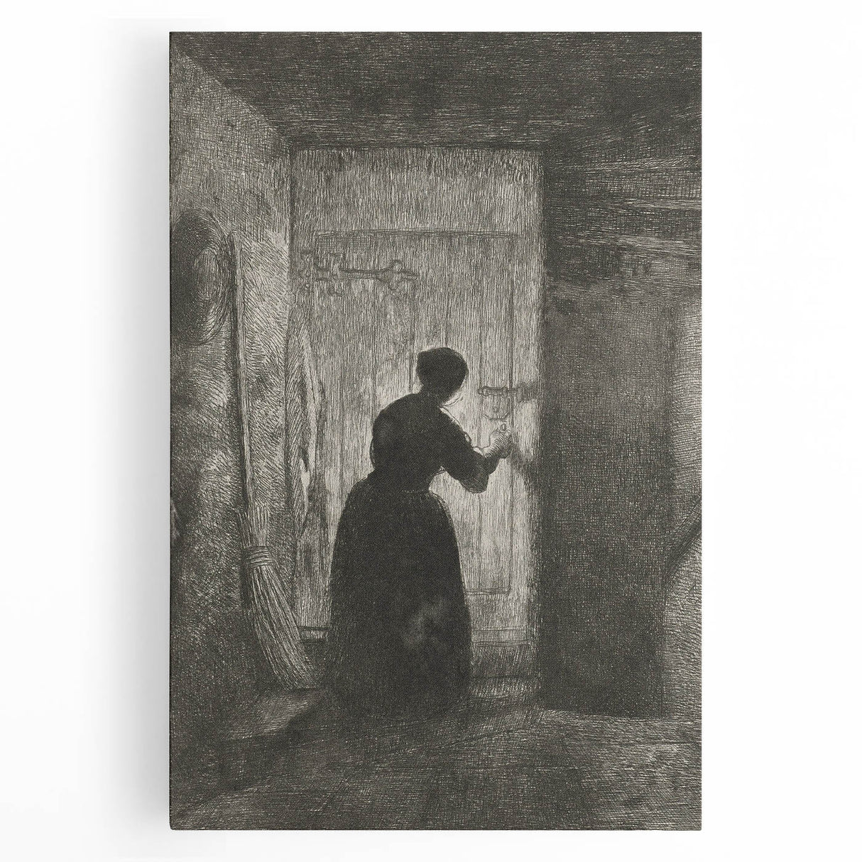 Gothic Wall Art - Vintage Gothic Prints - Woman in Shadows Design