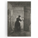 Gothic Wall Art - Vintage Gothic Prints - Woman in Shadows Design