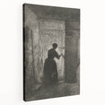 Gothic Wall Art - Vintage Gothic Prints - Woman in Shadows Design