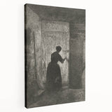 Gothic Wall Art - Vintage Gothic Prints - Woman in Shadows Design
