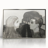 Gothic Artworks - Haunting Figures Canvas for Dark Decor Style